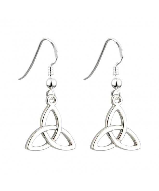 Irish Earrings Rhodium Plated Ireland