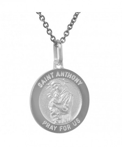 Sterling Silver Anthony Medal Necklace