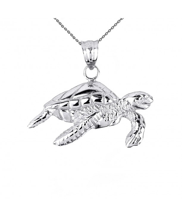 Sterling Silver Sea Pendant Necklace