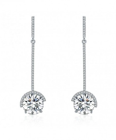 SBLING Platinum Plated Earrings Swarovski Crystals