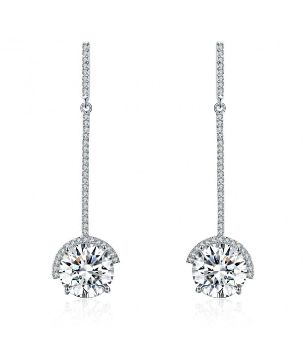 SBLING Platinum Plated Earrings Swarovski Crystals