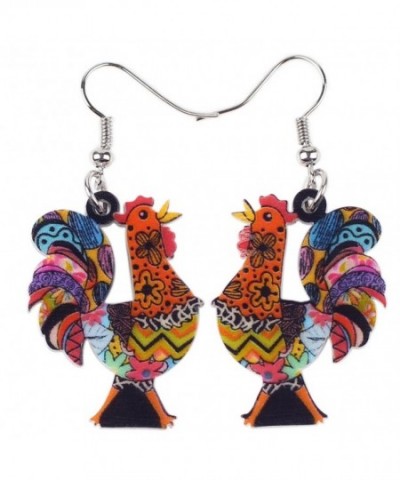 Acrylic Chicken Earrings Design Newei