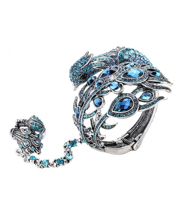 Szxc Jewelry Crystal Peacock Bracelet
