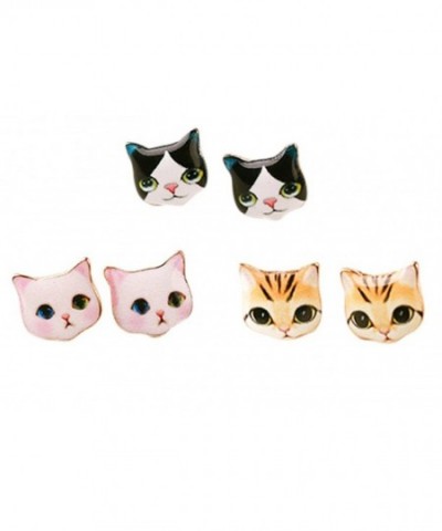 CUTIEJEWELRY Pretty Kitty Earrings Women