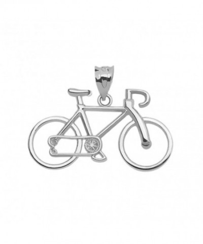 Bicycle Sports Pendant Sterling Silver