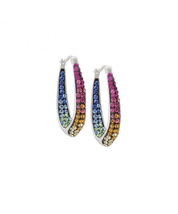 Womens Inside Earrings Multi crystal