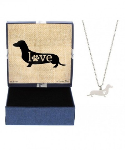 Dachshund Silhouette Necklace Jewelry Gift