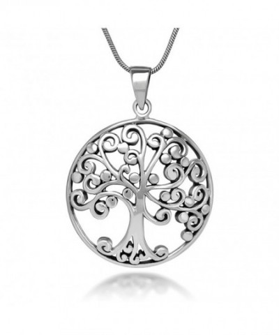 Sterling Filigree Ancient Pendant Necklace