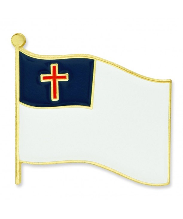 Pinmarts Christian Flag Religious Enamel Lapel Pin C612o7t3euy