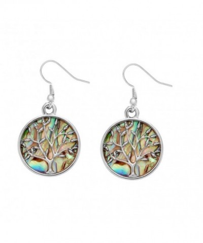 MANZHEN Nature Abalone Dangle Earrings