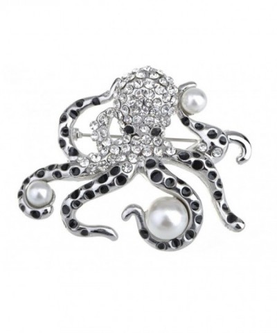 Alilang Crystal Colored Rhinestones Octopus