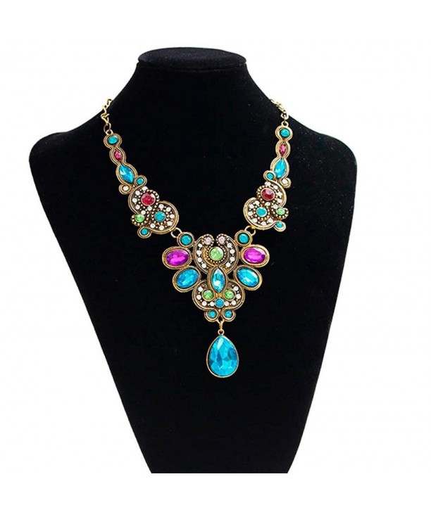 Ammazona Pendant Statement Crystal Necklace