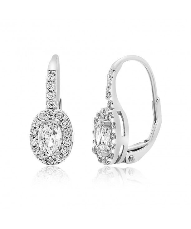 Lesa Michele Zirconia Leverback Sterling