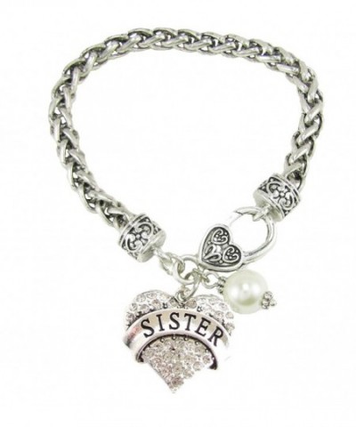 Sister Crystal Lobster Bracelet Jewelry