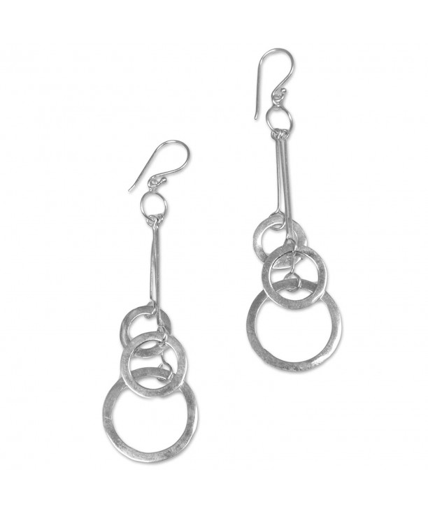 NOVICA Sterling Silver Earrings Circles