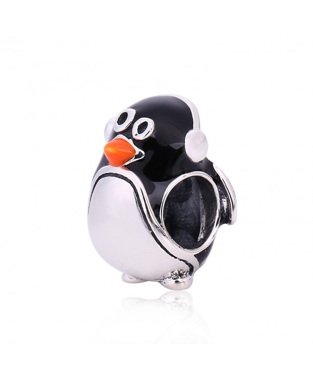 Valentines Penguin Charm Sterling European