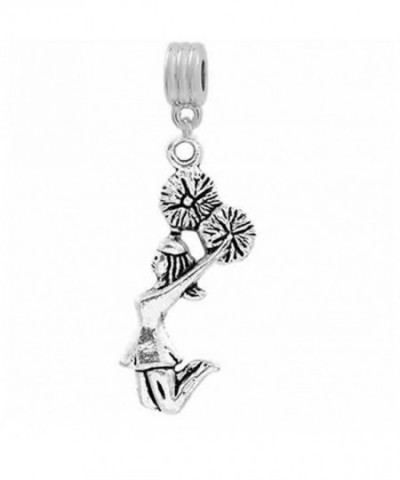 Cheerleader Dangle Charm Snake Bracelet