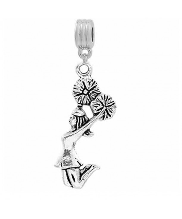 Cheerleader Dangle Charm Snake Bracelet