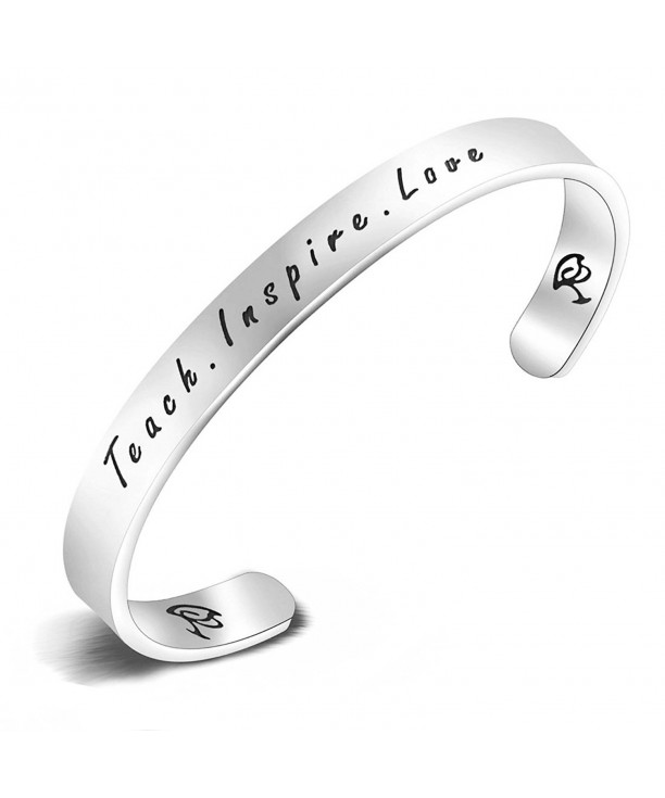 Inspire Bracelet Stamped Teacher Appreciation